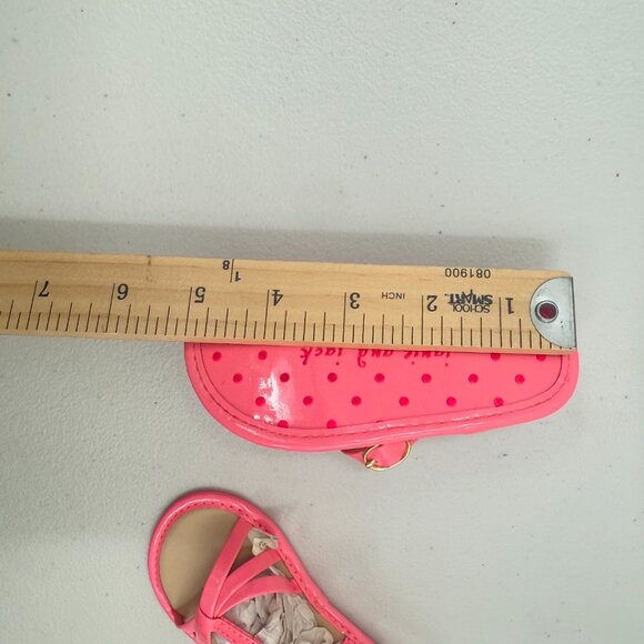 Janie and Jack Pink Baby Sandal Crib shoes Size 4 - Picture 5 of 5